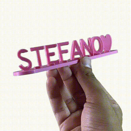 DUAL NAME - 3d Printed Gift Love Customized For you