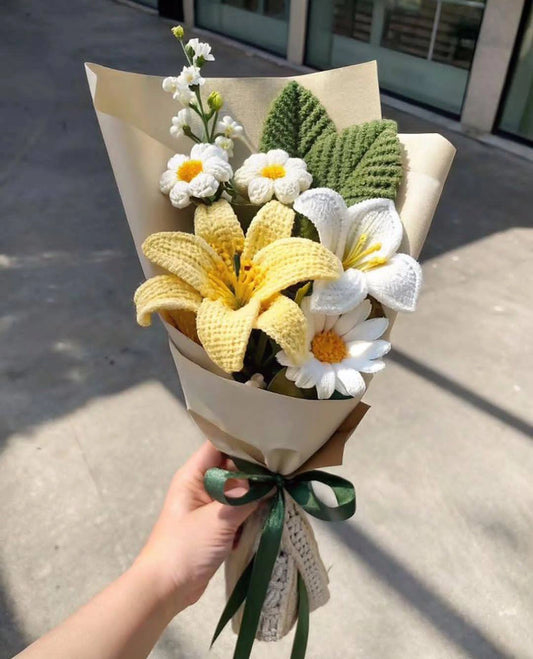 Handmade Crochet Flower Bouquet – Unique Romantic Gift That Lasts Forever