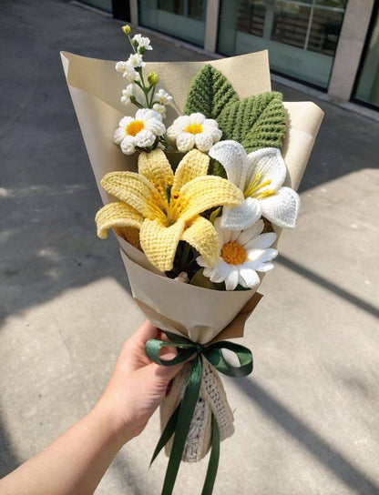 Handmade Crochet Flower Bouquet – Unique Romantic Gift That Lasts Forever