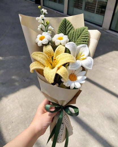 Handmade Crochet Flower Bouquet – Unique Romantic Gift That Lasts Forever