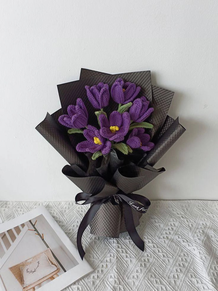 Handmade Crochet Flower Bouquet – Unique Romantic Gift That Lasts Forever