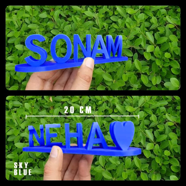 DUAL NAME - 3d Printed Gift Love Customized