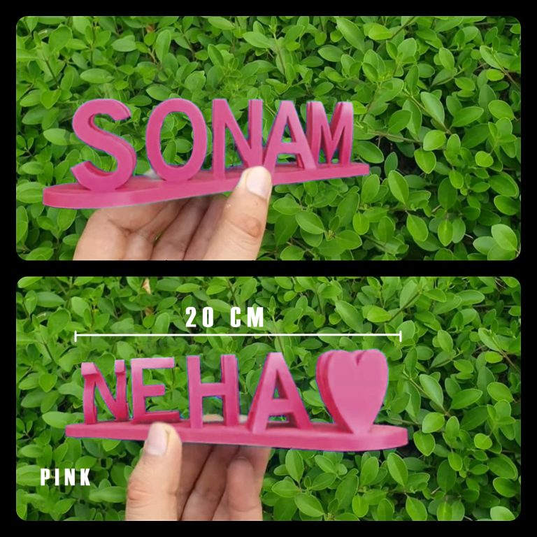 DUAL NAME - 3d Printed Gift Love Customized For you