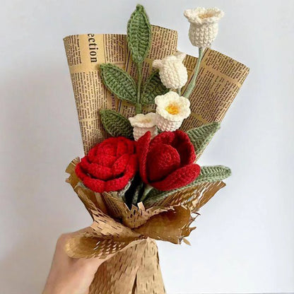 Handmade Crochet Flower Bouquet – Unique Romantic Gift That Lasts Forever