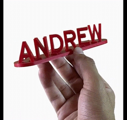 DUAL NAME - 3d Printed Gift Love Customized