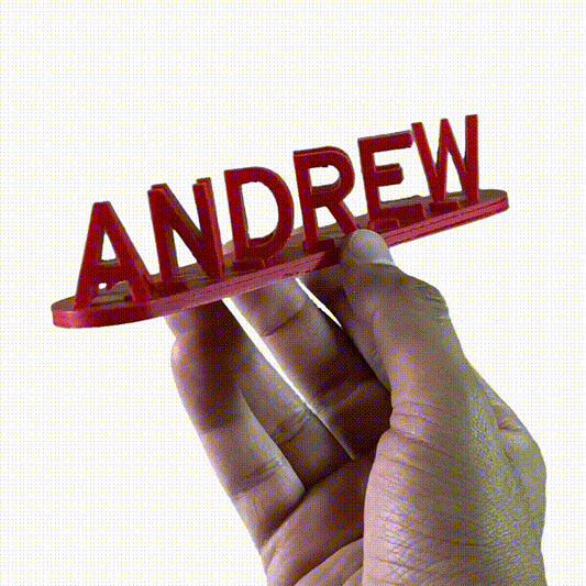 DUAL NAME - 3d Printed Gift Love Customized
